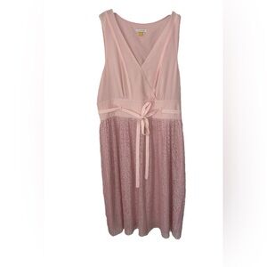 Anthropologie Pink Lemonade Midi Dress by Leifsdottir